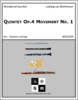 Quintet Op.4 Movement No. 1
