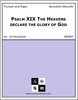 Psalm XIX The Heavens declare the glory of God