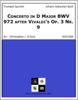 Concerto in D Major BWV 972 after Vivaldi's Op. 3 Nr. 9
