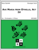 Ave Maria from Othello, Act IV