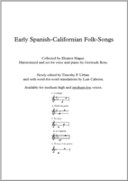 Early Spanish-Californian Folk-Songs (low voice)