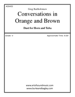 Conversation in Orange and Brown (Horn and Tuba)