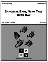 Immortal Babe, Who This Dear Day