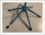Replacement black rubber foot for blue Spyder (Spider) Flugelhorn stand