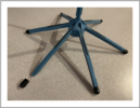 Replacement black rubber foot for blue Spyder Flugelhorn stand